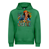 Emerald Just a girl who loves coffee Urban Hoodie - RanaPortraitStore