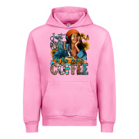 Fuchsia Pink Just a girl who loves coffee Urban Hoodie - RanaPortraitStore