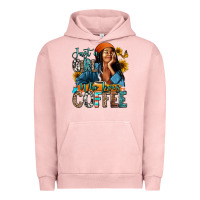 Pigment Salmon Just a girl who loves coffee Urban Hoodie - RanaPortraitStore