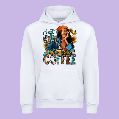 Urban Hoodie Just a girl who loves coffee