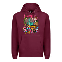 Burgundy campers have smore fun Premium Hoodie - RanaPortraitStore