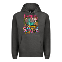 Charcoal Heather campers have smore fun Premium Hoodie - RanaPortraitStore
