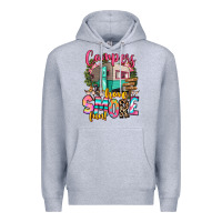 Heather Grey campers have smore fun Premium Hoodie - RanaPortraitStore