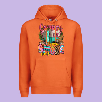 Premium Hoodie campers have smore fun