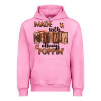 Fuchsia Pink Made with melanin always poppin' Urban Hoodie - RanaPortraitStore