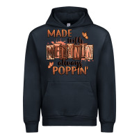 Navy Made with melanin always poppin' Urban Hoodie - RanaPortraitStore