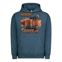 Pigment Midnight Navy Made with melanin always poppin' Urban Hoodie - RanaPortraitStore
