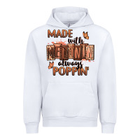 White Made with melanin always poppin' Urban Hoodie - RanaPortraitStore