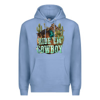 Colony Blue ride em cowboy Premium Hoodie - texasbilliewilder