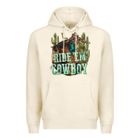 Tofu ride em cowboy Premium Hoodie - texasbilliewilder