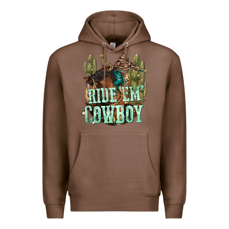 Ride Em Cowboy Premium Hoodie by texasbilliewilder | Teevron