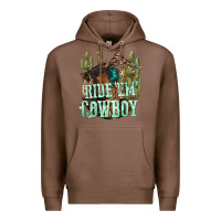 Chestnut ride em cowboy Premium Hoodie - texasbilliewilder