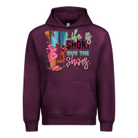 Mauve Wine Afro heels Urban Hoodie - RanaPortraitStore