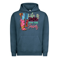 Pigment Midnight Navy Afro heels Urban Hoodie - RanaPortraitStore