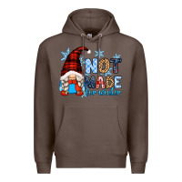 Coffee not made for winter with gnome Premium Hoodie - Zillion Design Studio