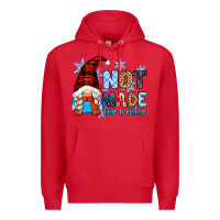 Red not made for winter with gnome Premium Hoodie - Zillion Design Studio