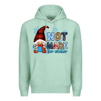 Seafoam not made for winter with gnome Premium Hoodie - Zillion Design Studio