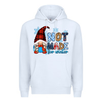 White not made for winter with gnome Premium Hoodie - Zillion Design Studio