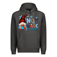 Charcoal Heather not made for winter with gnome Premium Hoodie - Zillion Design Studio