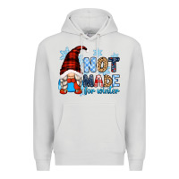 Dove Grey not made for winter with gnome Premium Hoodie - Zillion Design Studio