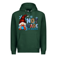 Sports Green not made for winter with gnome Premium Hoodie - Zillion Design Studio
