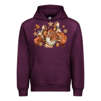 Mauve Wine Melanin Christmas black girl sneakers Urban Hoodie - RanaPortraitStore