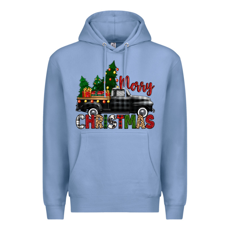 Merry Christmas With Black Truck Premium Hoodie by Zillion Design Studio | Teevron
