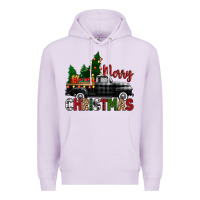 Merry Christmas With Black Truck Premium Hoodie | Teevron