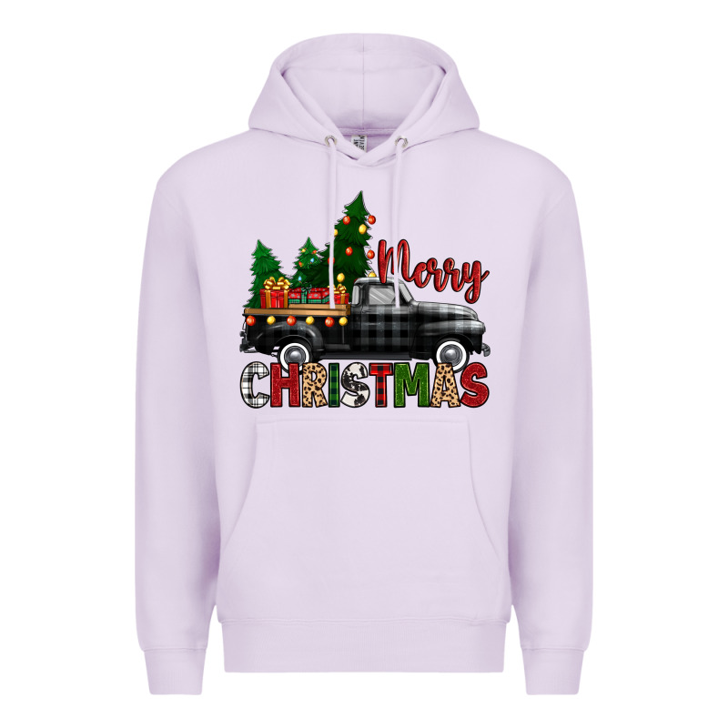 Merry Christmas With Black Truck Premium Hoodie by Zillion Design Studio | Teevron