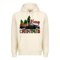 Tofu merry christmas with black truck Premium Hoodie - Zillion Design Studio
