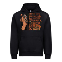 Black Melanin many shades of brown afro woman Urban Hoodie - RanaPortraitStore