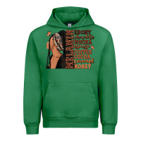 Emerald Melanin many shades of brown afro woman Urban Hoodie - RanaPortraitStore