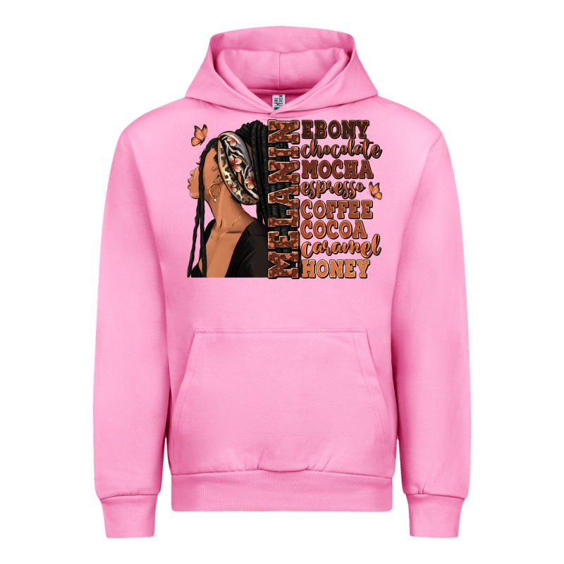 Melanin Many Shades Of Brown Afro Woman Urban Hoodie by RanaPortraitStore | Teevron