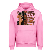 Fuchsia Pink Melanin many shades of brown afro woman Urban Hoodie - RanaPortraitStore
