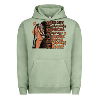 Pigment Oil Green Melanin many shades of brown afro woman Urban Hoodie - RanaPortraitStore