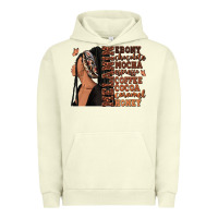 Pigment Pistachio Melanin many shades of brown afro woman Urban Hoodie - RanaPortraitStore