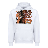 White Melanin many shades of brown afro woman Urban Hoodie - RanaPortraitStore