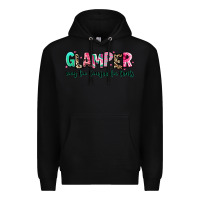 Black glamper way too boujee for tents Premium Hoodie - RanaPortraitStore