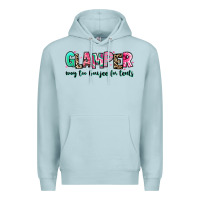 Blue Mist glamper way too boujee for tents Premium Hoodie - RanaPortraitStore