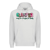 Dove Grey glamper way too boujee for tents Premium Hoodie - RanaPortraitStore