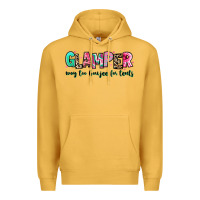 Mustard glamper way too boujee for tents Premium Hoodie - RanaPortraitStore
