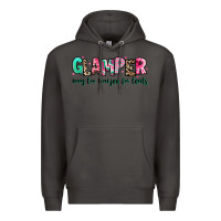 Smoke glamper way too boujee for tents Premium Hoodie - RanaPortraitStore