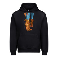 Black Leopard heels black fashion girl Urban Hoodie - RanaPortraitStore