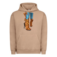 Pigment Burro Leopard heels black fashion girl Urban Hoodie - RanaPortraitStore