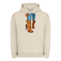 Pigment French Oak Leopard heels black fashion girl Urban Hoodie - RanaPortraitStore