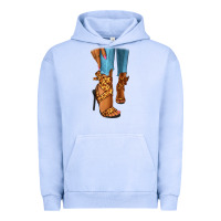 Pigment Grape Ice Leopard heels black fashion girl Urban Hoodie - RanaPortraitStore
