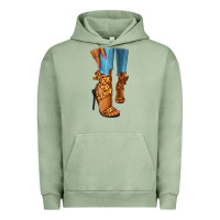 Pigment Oil Green Leopard heels black fashion girl Urban Hoodie - RanaPortraitStore