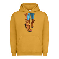 Pigment Peanut Butter Leopard heels black fashion girl Urban Hoodie - RanaPortraitStore