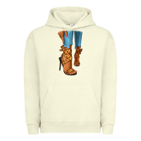 Leopard Heels Black Fashion Girl Urban Hoodie | Teevron