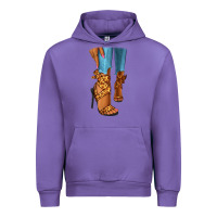 Tulip Leopard heels black fashion girl Urban Hoodie - RanaPortraitStore